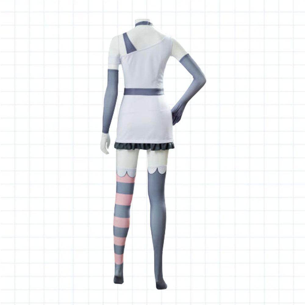 Black White Hazbin Hotel Adult Cosplay Costume Outfits Halloween Carnival Suit - Ecosfun