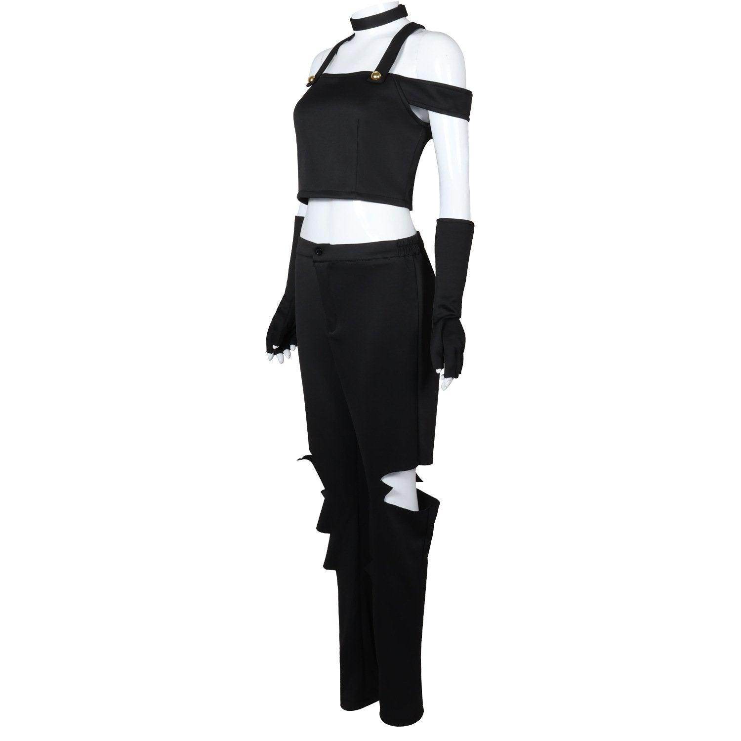 Black White Hazbin Hotel Adult Cosplay Costume Outfits Halloween Carnival Suit - Ecosfun