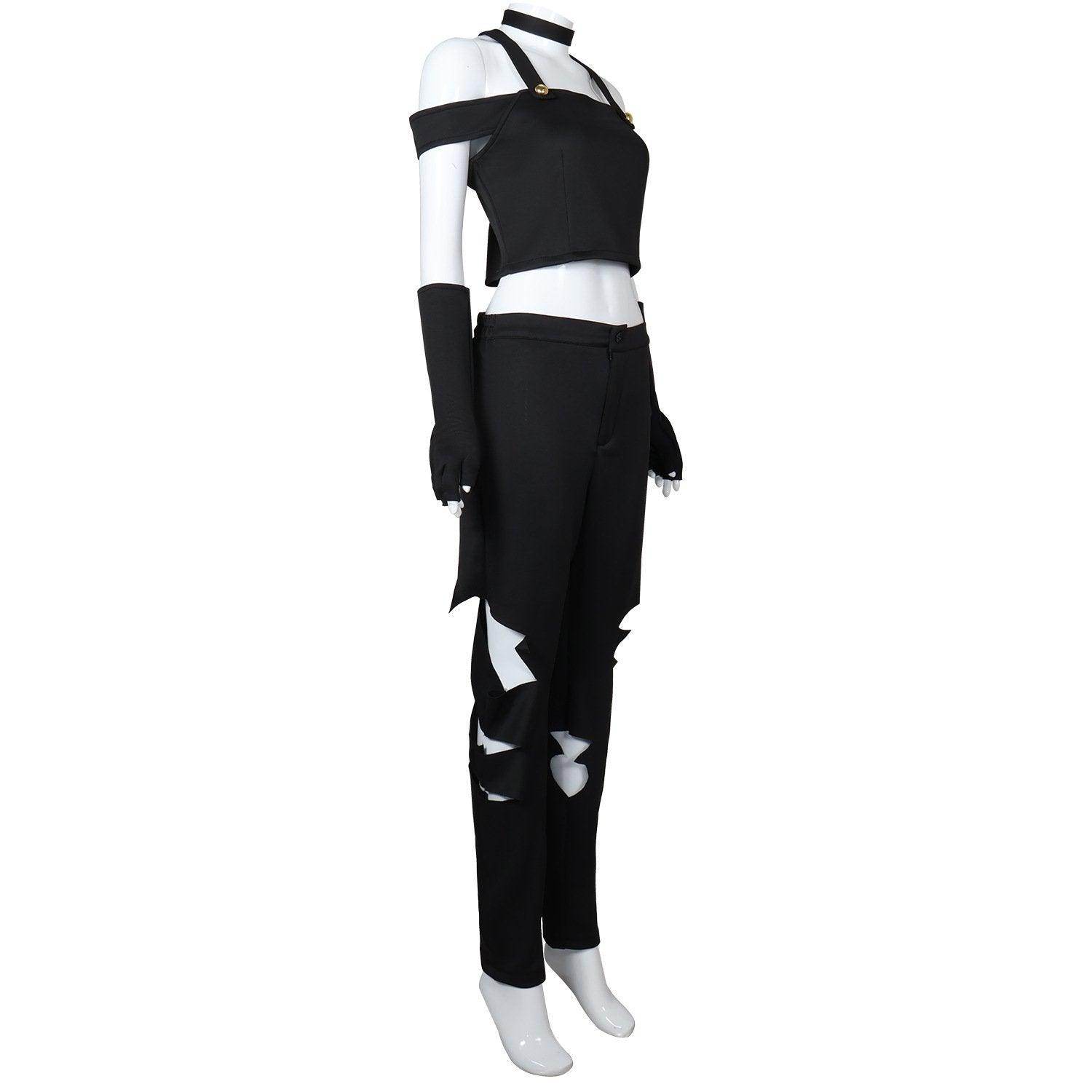 Black White Hazbin Hotel Adult Cosplay Costume Outfits Halloween Carnival Suit - Ecosfun