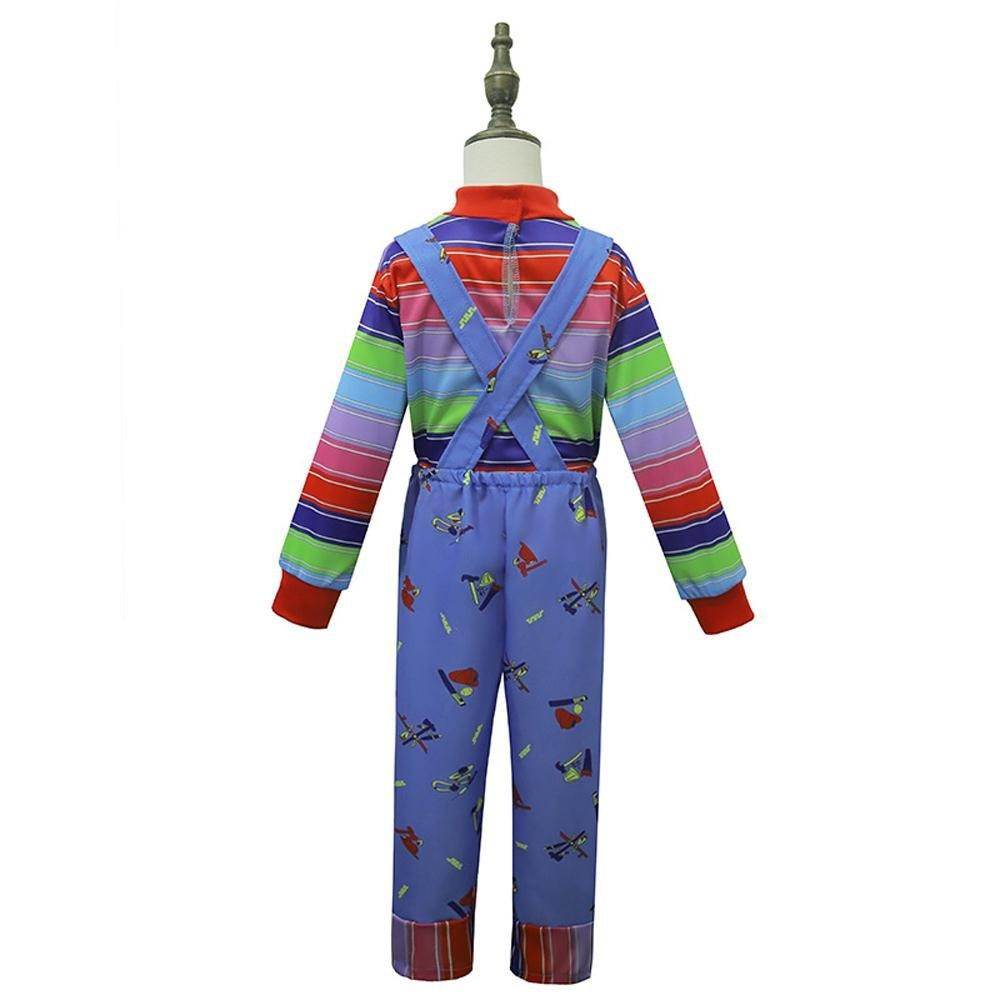 child's kids Chucky Costume Boy Jumpsuit Girls Dress stage Halloween - Ecosfun