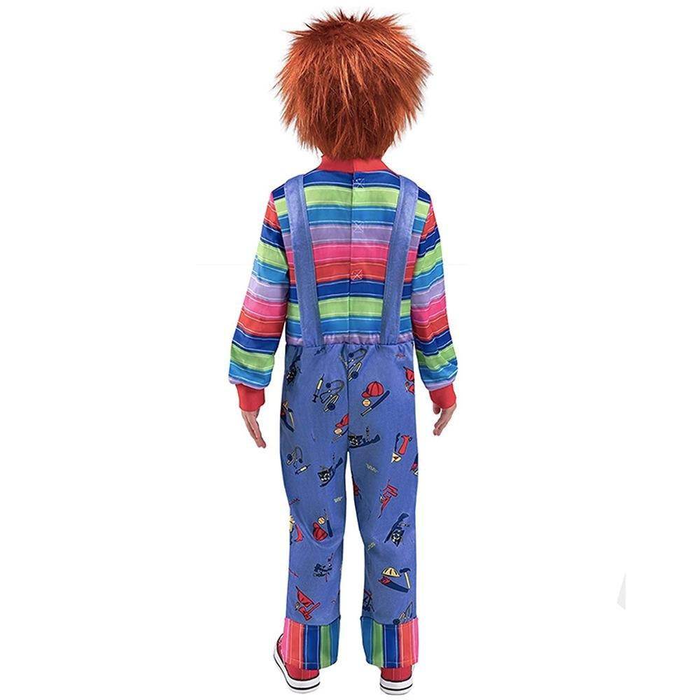 child's kids Chucky Costume Boy Jumpsuit Girls Dress stage Halloween - Ecosfun
