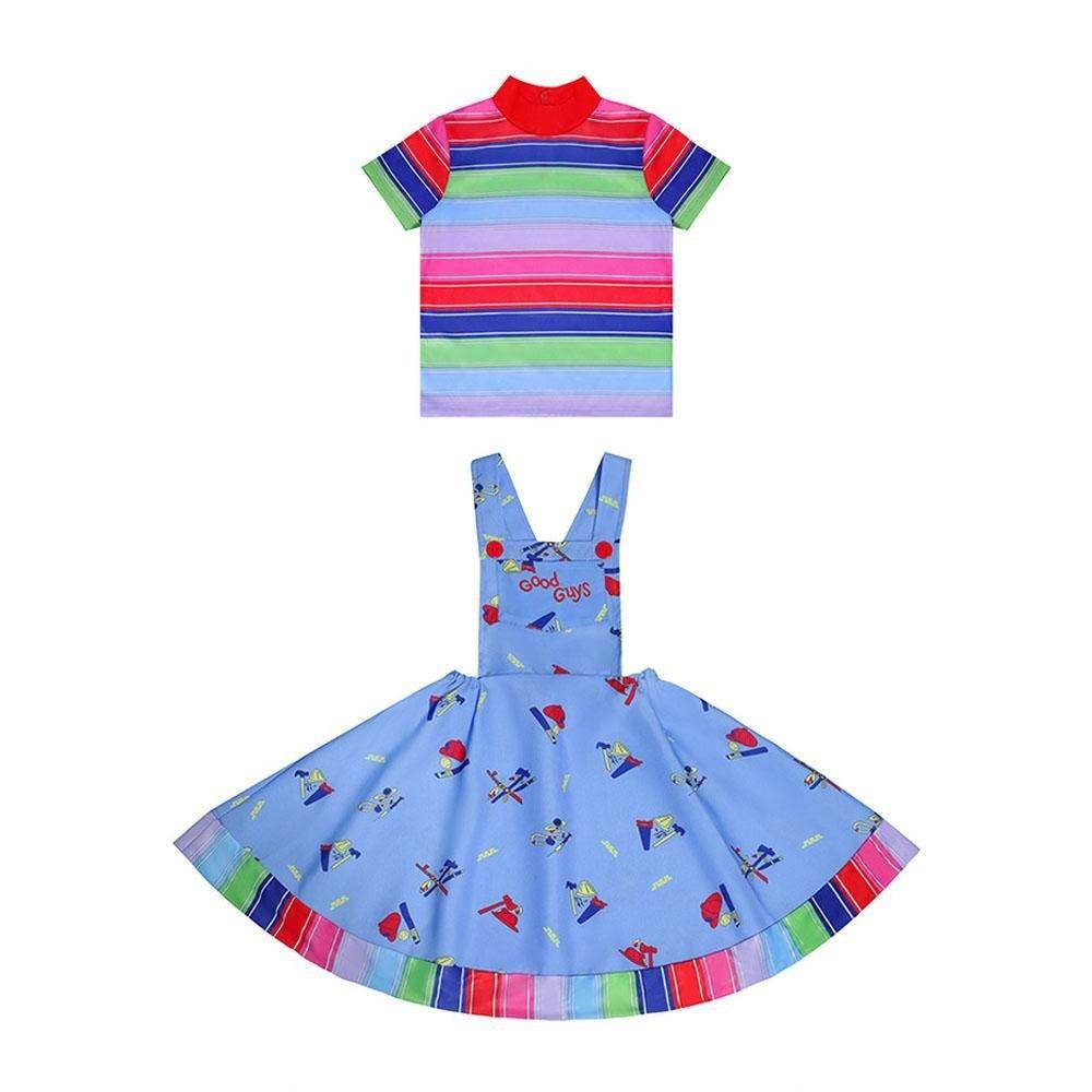 Chucky Season 2 Kids Dress Halloween Outfits Cosplay Costume - Ecosfun