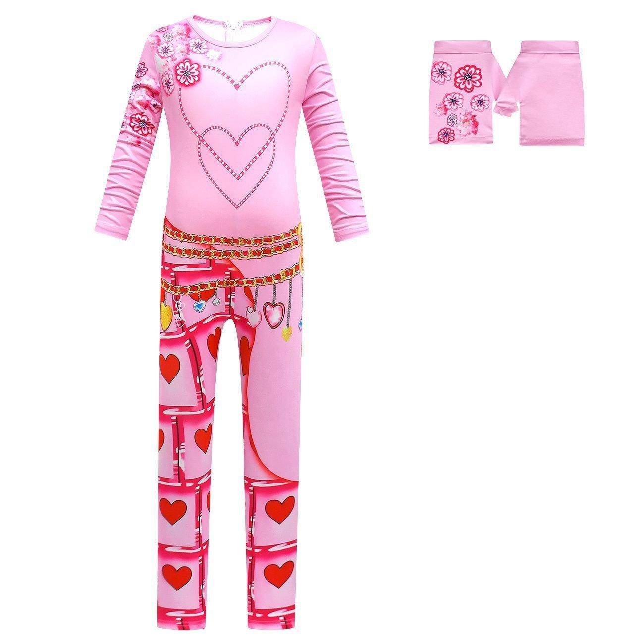 Descendants 3 Queen of Hearts Kigurumi Cosplay Costume Jumpsuit for Halloween - Ecosfun