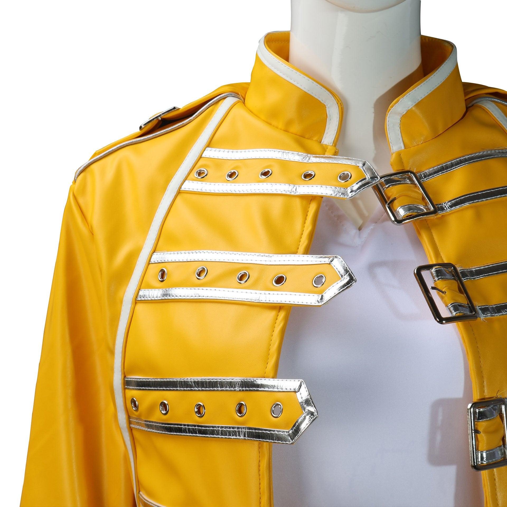 Freddie Mercury Cosplay Costume Queen's Lead Singer Outfit for Adults - Pajamasbuy