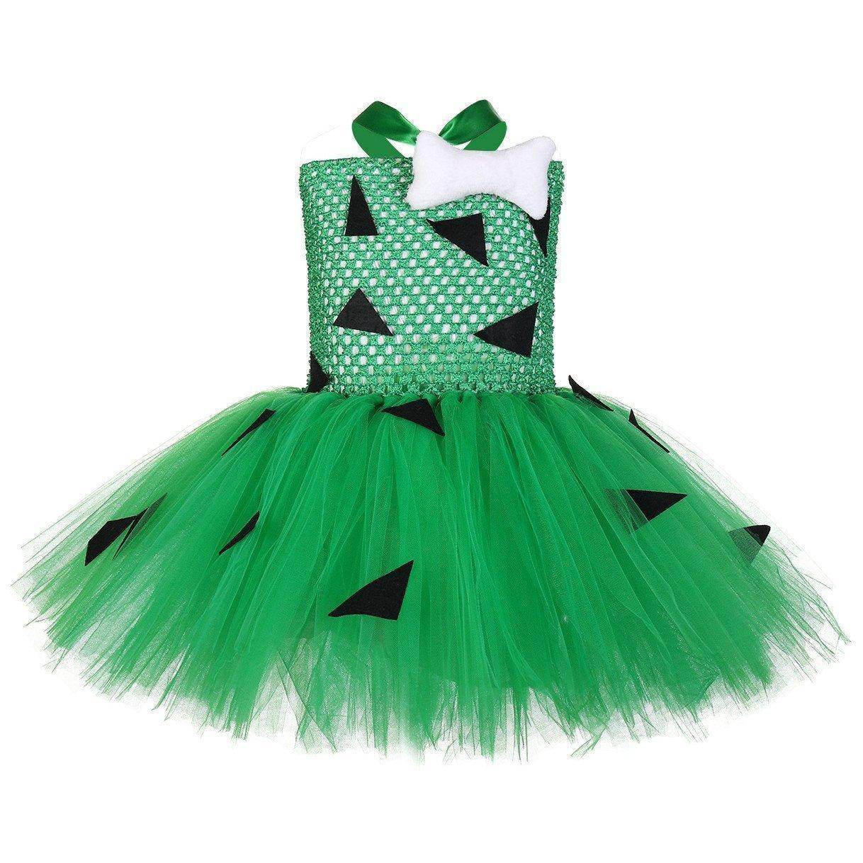 Funny Pebbles Flintstones Bone Tutu Dress for Baby Girls - Ecosfun