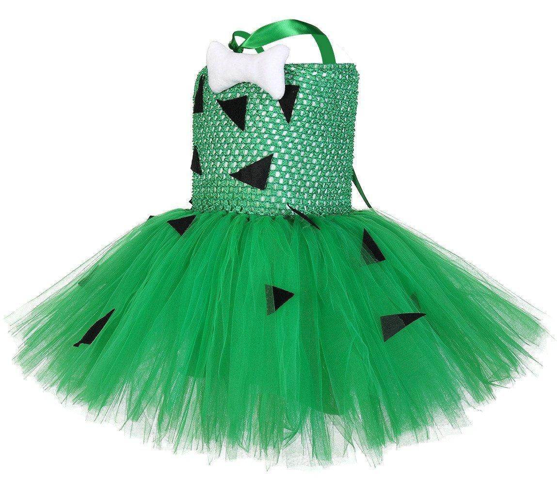 Funny Pebbles Flintstones Bone Tutu Dress for Baby Girls - Ecosfun