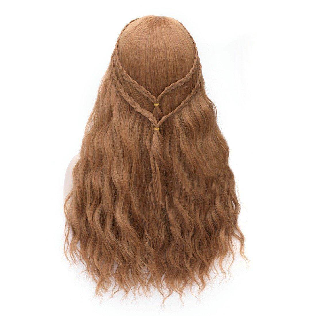 Game of Thrones Cersei Lannister Gold Long Curly Hair Cosplay Wig - Ecosfun