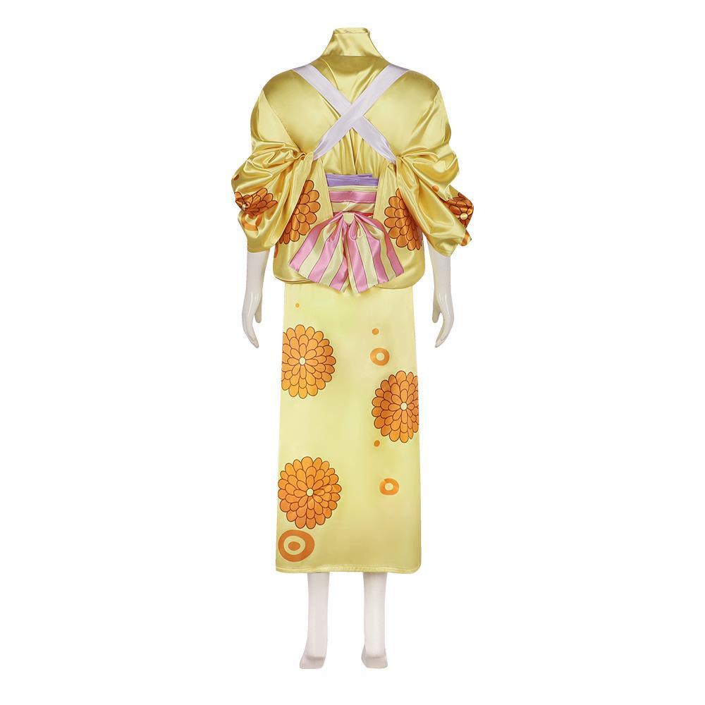 One Piece Kikunojo Anime Cosplay Costume Outfits Halloween Carnival Suit - Pajamasbuy