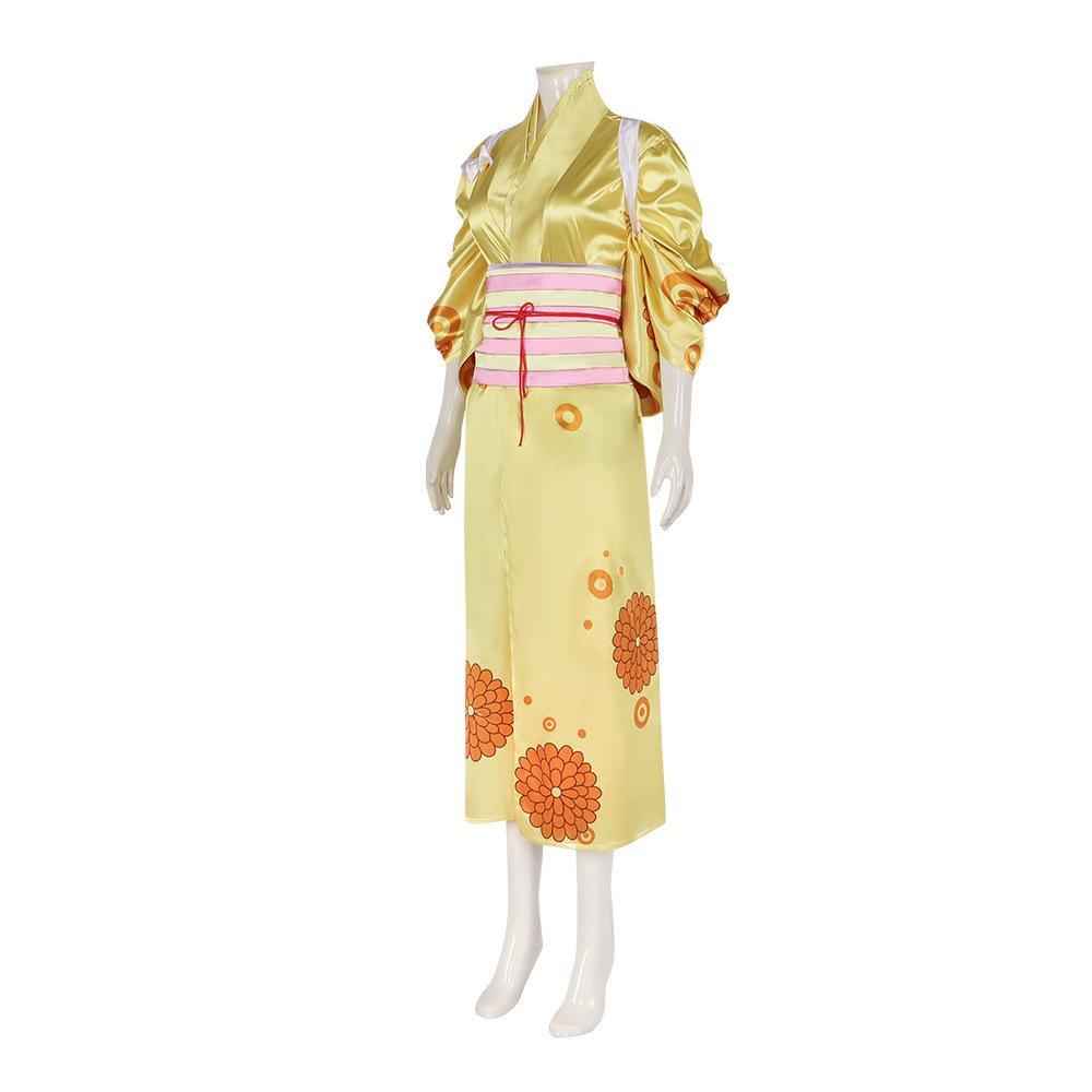 One Piece Kikunojo Anime Cosplay Costume Outfits Halloween Carnival Suit - Pajamasbuy