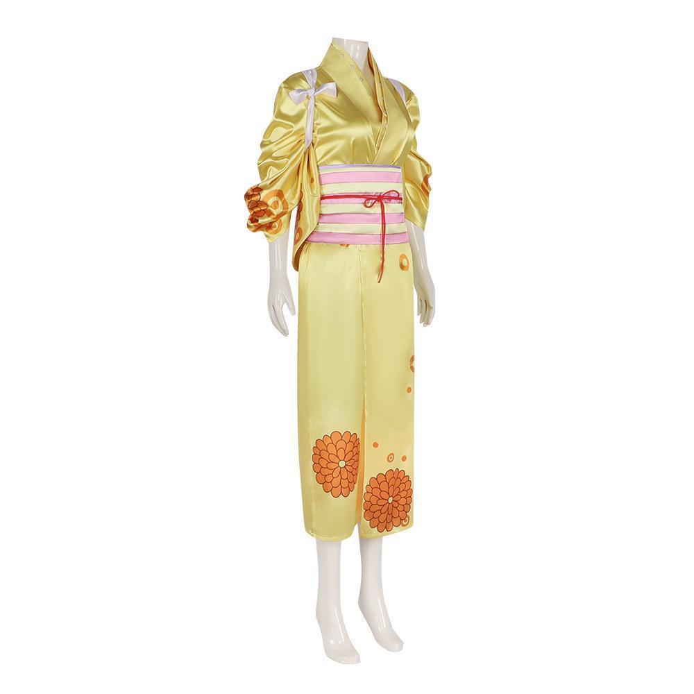 One Piece Kikunojo Anime Cosplay Costume Outfits Halloween Carnival Suit - Pajamasbuy