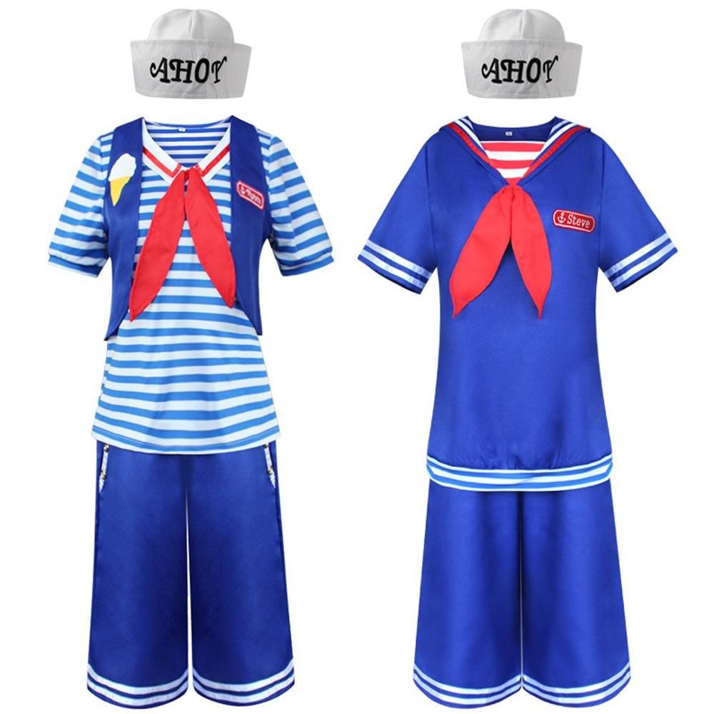 Stranger Things 4 cosplay navy costumes uniforms men and women - Pajamasbuy