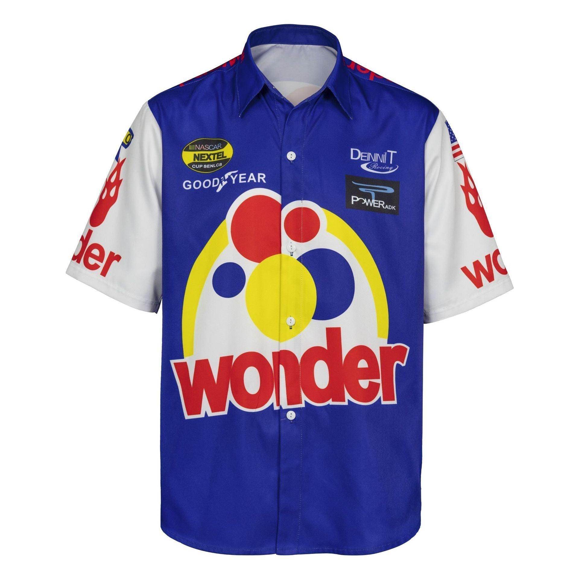 Talladega Nights Ricky Bobby Racing Shirt and Hat Set Men's Short Sleeve Casual Costume - Ecosfun