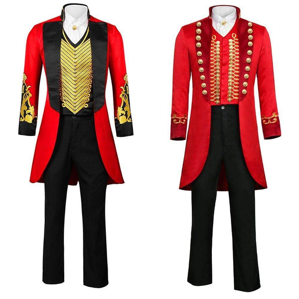 The Greatest Showman Cosplay Costume P.T. Barnum Red Suit - Ecosfun