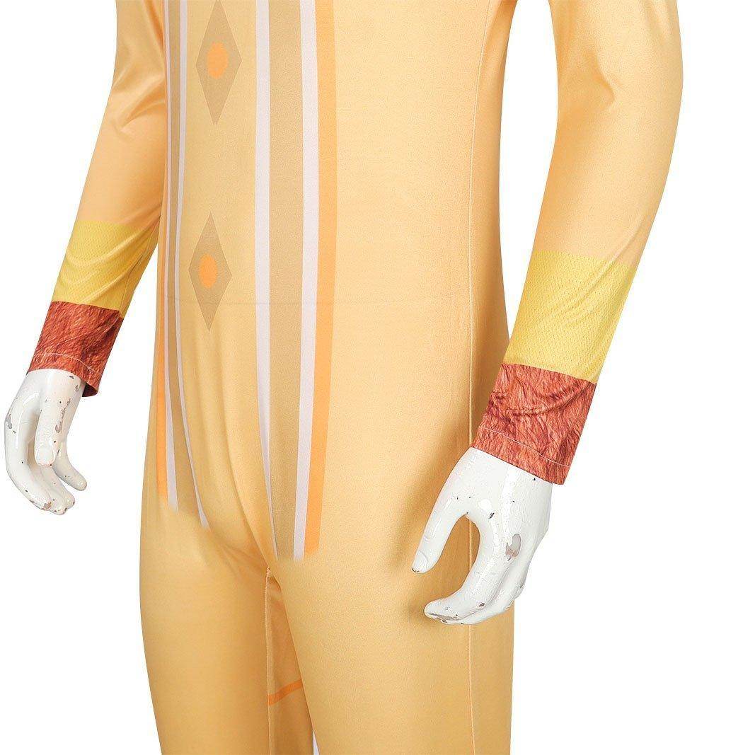 Wish Asha Valentino Cosplay Costume Adult Sheep Jumpsuit with Mask - Ecosfun