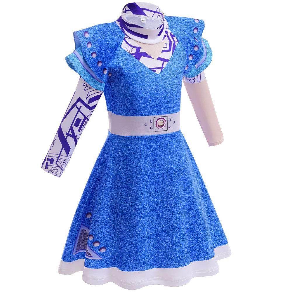 Zombie 3 Children's cheerleading cosplay costumes Halloween girls' dresses - Ecosfun